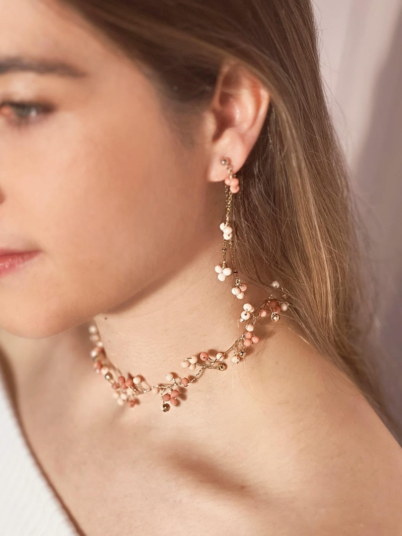 Choker Kalinei Rosa
