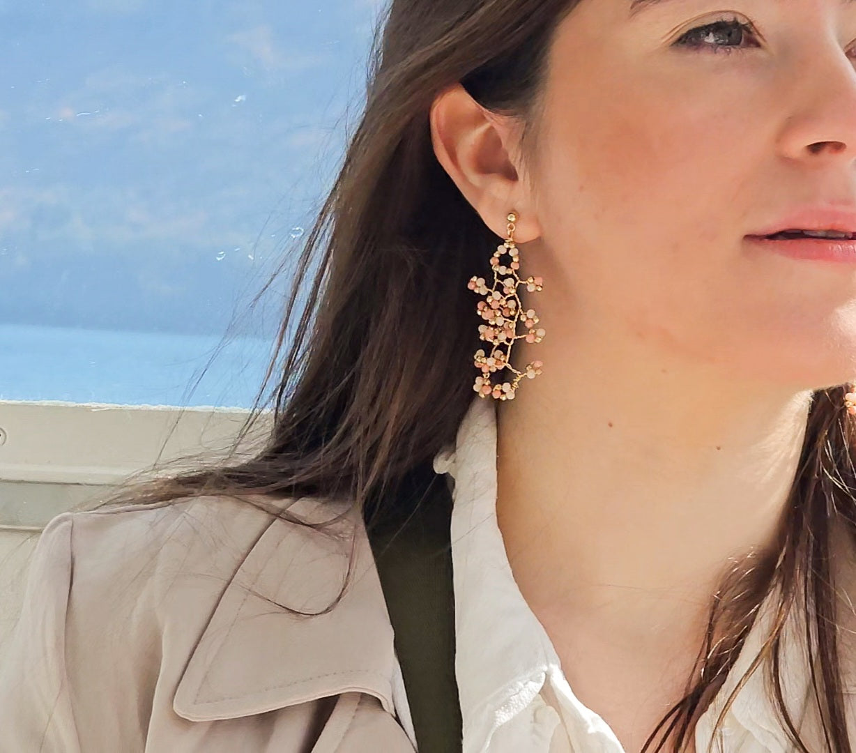 Pendientes Aurora Rosa